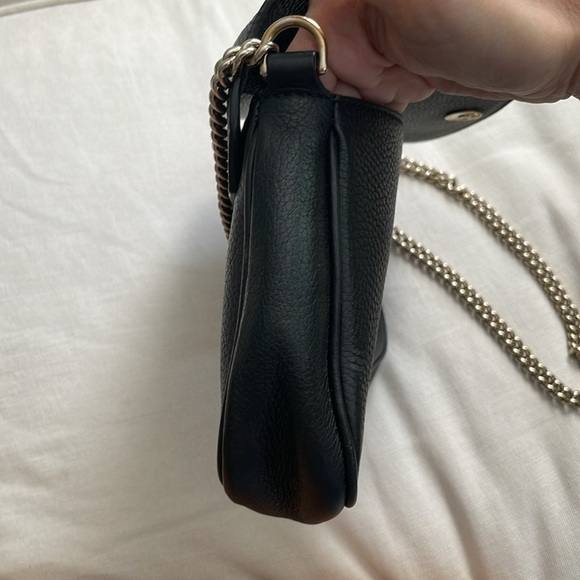 Gucci Soho Cellarius Medium Shoulder Bag, Black with Gold Chain - Picture 13 of 16